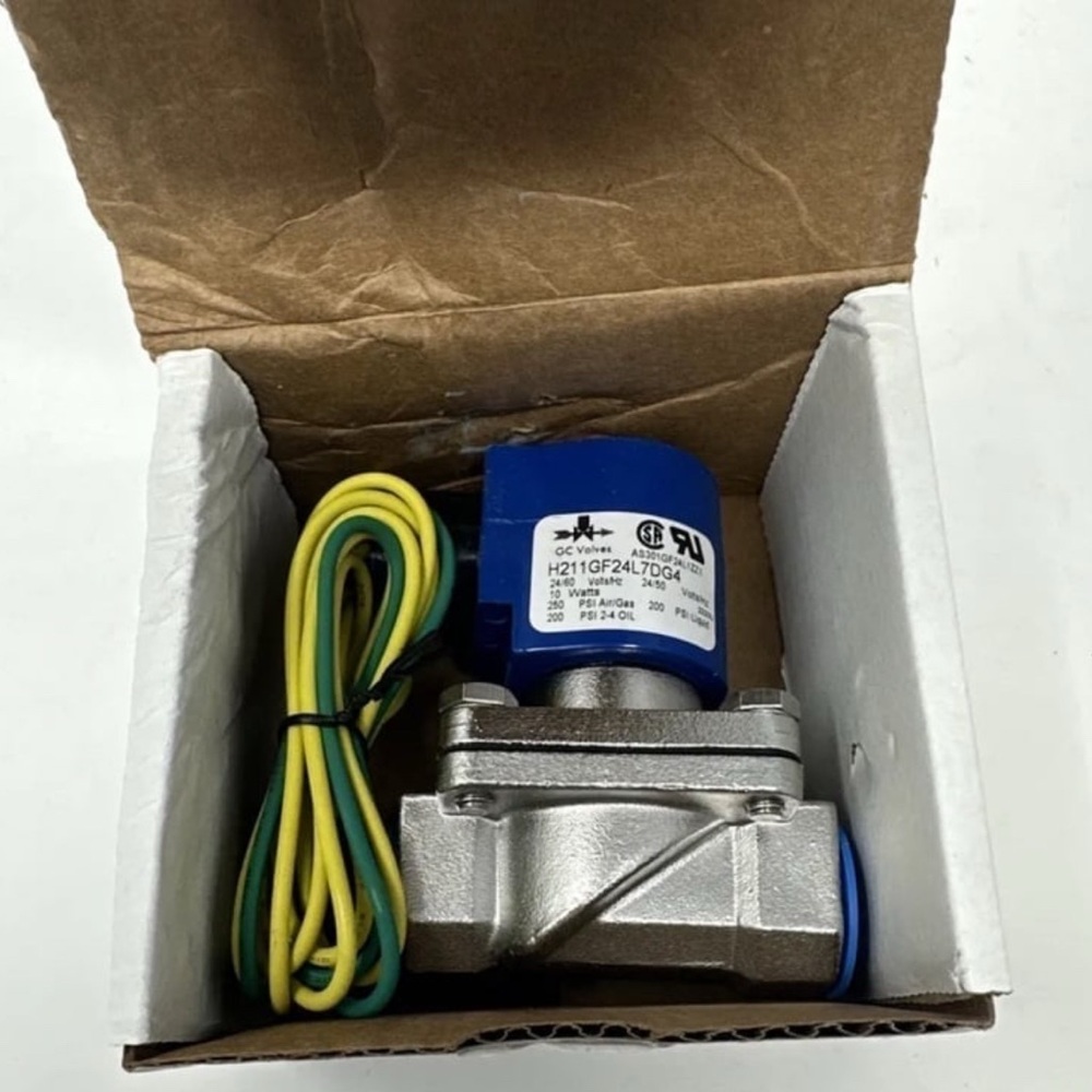 GC Valves H211GF24L7DG4 1/2" NPT Solenoid Valve 24V 2-Way NC